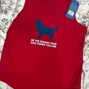 Life Is Good Red Dog Graphic Tank